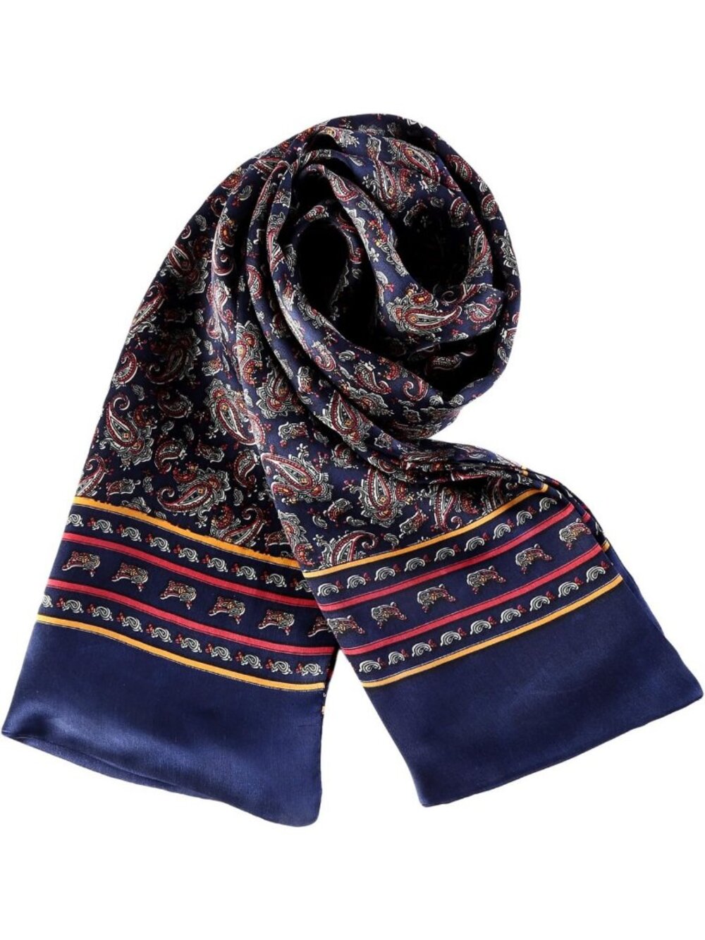 Elegant Charmeuse Satin Silk Scarf for Men | Luxury Fashion Accessory